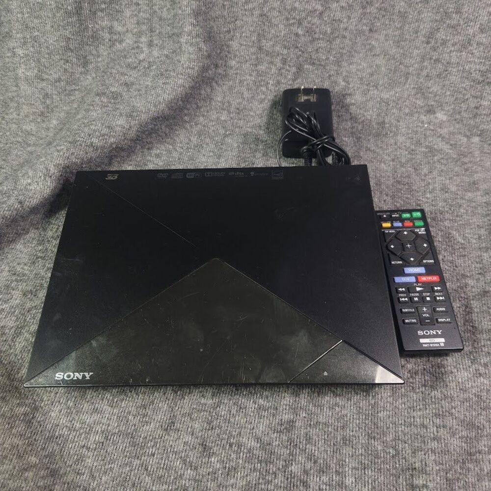 Sony BDP-S5200 3D Blu-Ray Disc Player w/Remote + HDMI Cable Tested And Working